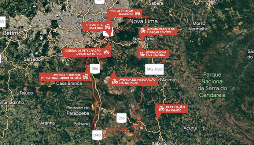 Obras em Nova Lima