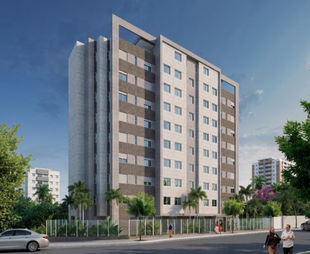 Apartamento de 4 quartos com 138,85 m², 2 suítes, varanda gourmet e lazer completo no Grajaú, em BH. Conheça o Residencial Johannes Vermeer.