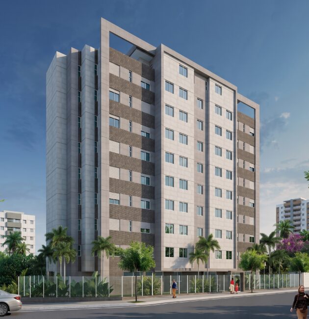 Apartamento de 4 quartos com 138,85 m², 2 suítes, varanda gourmet e lazer completo no Grajaú, em BH. Conheça o Residencial Johannes Vermeer.